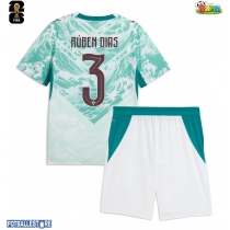 Portugal Ruben Dias #3 Bortedraktsett Barn VM 2026 Kortermet (+ Korte bukser)